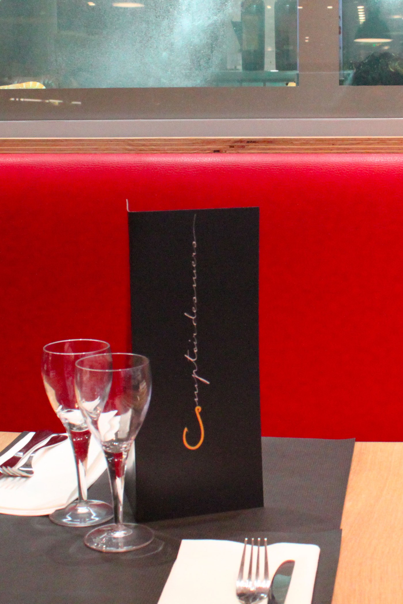 Menu du restaurant-poissonnerie